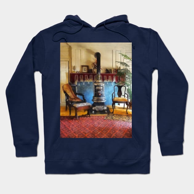 Interiors - Cozy Victorian Parlor Hoodie by SusanSavad